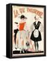 1920s France La Vie Parisienne Magazine Cover-null-Framed Stretched Canvas