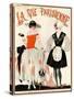 1920s France La Vie Parisienne Magazine Cover-null-Stretched Canvas