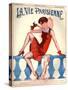 1920s France La Vie Parisienne Magazine Cover-null-Stretched Canvas