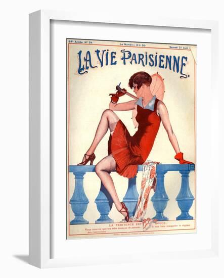 1920s France La Vie Parisienne Magazine Cover-null-Framed Giclee Print