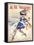 1920s France La Vie Parisienne Magazine Cover-null-Framed Stretched Canvas