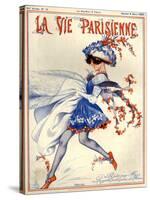 1920s France La Vie Parisienne Magazine Cover-null-Stretched Canvas