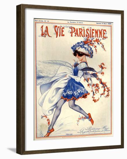 1920s France La Vie Parisienne Magazine Cover-null-Framed Giclee Print