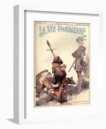 1920s France La Vie Parisienne Magazine Cover-null-Framed Giclee Print