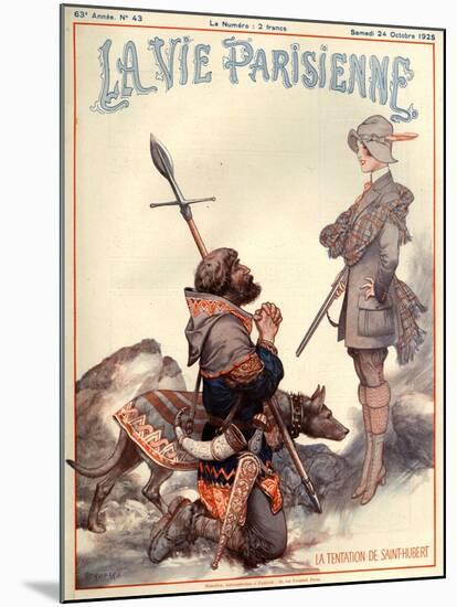 1920s France La Vie Parisienne Magazine Cover-null-Mounted Giclee Print