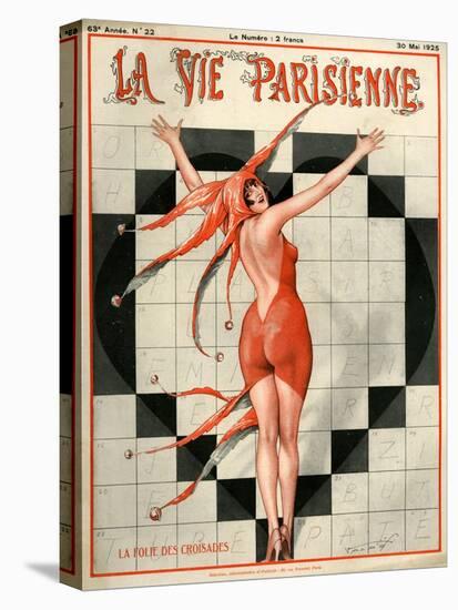 1920s France La Vie Parisienne Magazine Cover-null-Stretched Canvas