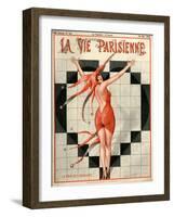 1920s France La Vie Parisienne Magazine Cover-null-Framed Giclee Print