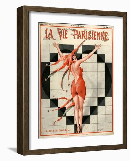 1920s France La Vie Parisienne Magazine Cover-null-Framed Giclee Print