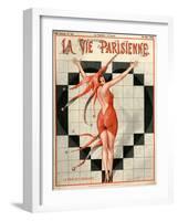 1920s France La Vie Parisienne Magazine Cover-null-Framed Giclee Print