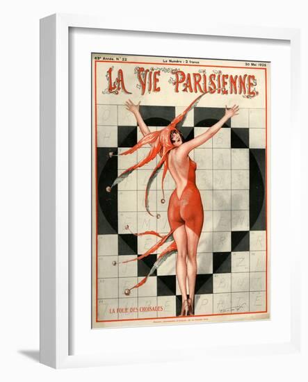 1920s France La Vie Parisienne Magazine Cover-null-Framed Giclee Print