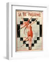 1920s France La Vie Parisienne Magazine Cover-null-Framed Giclee Print