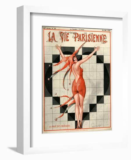 1920s France La Vie Parisienne Magazine Cover-null-Framed Giclee Print