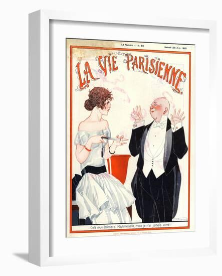 1920s France La Vie Parisienne Magazine Cover-null-Framed Giclee Print