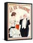 1920s France La Vie Parisienne Magazine Cover-null-Framed Stretched Canvas