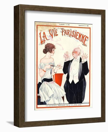 1920s France La Vie Parisienne Magazine Cover-null-Framed Giclee Print