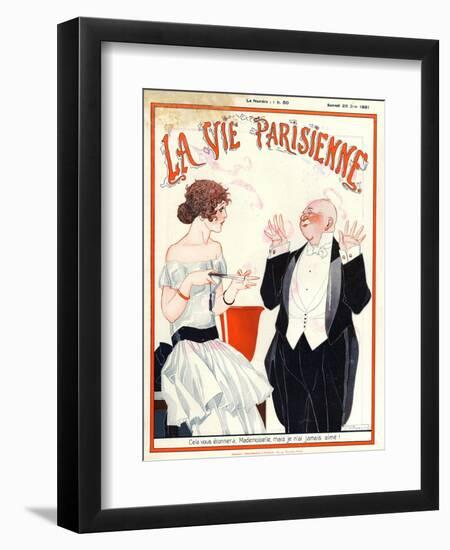 1920s France La Vie Parisienne Magazine Cover-null-Framed Giclee Print