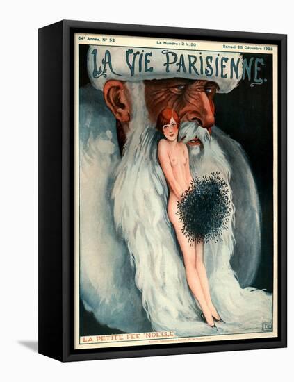 1920s France La Vie Parisienne Magazine Cover-null-Framed Stretched Canvas