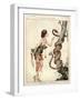 1920s France La Vie Parisienne Magazine Plate - La Revanche D'Eve-null-Framed Premium Giclee Print