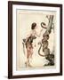 1920s France La Vie Parisienne Magazine Plate - La Revanche D'Eve-null-Framed Premium Giclee Print