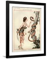 1920s France La Vie Parisienne Magazine Plate - La Revanche D'Eve-null-Framed Premium Giclee Print