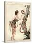 1920s France La Vie Parisienne Magazine Plate - La Revanche D'Eve-null-Stretched Canvas