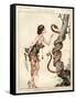 1920s France La Vie Parisienne Magazine Plate - La Revanche D'Eve-null-Framed Stretched Canvas