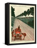 1920s France La Vie Parisienne Magazine Plate-null-Framed Stretched Canvas