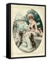 1920s France La Vie Parisienne Magazine Plate-null-Framed Stretched Canvas