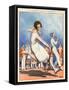 1920s France La Vie Parisienne Magazine Plate-null-Framed Stretched Canvas