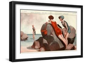 1920s France La Vie Parisienne Magazine Plate-null-Framed Giclee Print