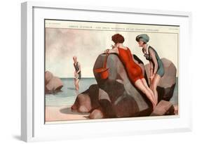 1920s France La Vie Parisienne Magazine Plate-null-Framed Giclee Print