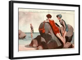 1920s France La Vie Parisienne Magazine Plate-null-Framed Giclee Print