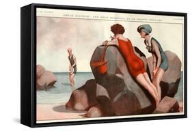 1920s France La Vie Parisienne Magazine Plate-null-Framed Stretched Canvas