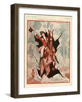 1920s France La Vie Parisienne Magazine Plate-null-Framed Giclee Print