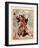 1920s France La Vie Parisienne Magazine Plate-null-Framed Giclee Print