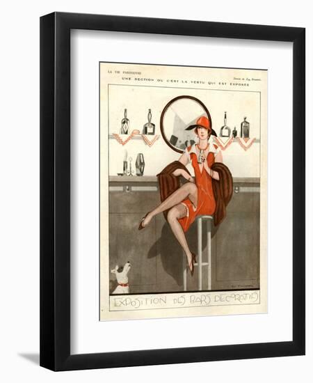 1920s France La Vie Parisienne Magazine Plate-null-Framed Giclee Print