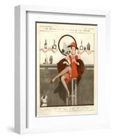 1920s France La Vie Parisienne Magazine Plate-null-Framed Giclee Print