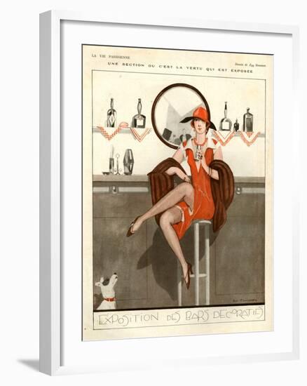 1920s France La Vie Parisienne Magazine Plate-null-Framed Giclee Print