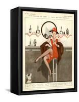 1920s France La Vie Parisienne Magazine Plate-null-Framed Stretched Canvas