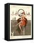 1920s France La Vie Parisienne Magazine Plate-null-Framed Stretched Canvas