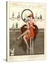 1920s France La Vie Parisienne Magazine Plate-null-Stretched Canvas