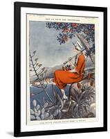 1920s France La Vie Parisienne Magazine Plate-null-Framed Giclee Print