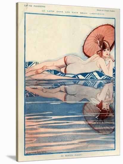 1920s France La Vie Parisienne Magazine Plate-null-Stretched Canvas