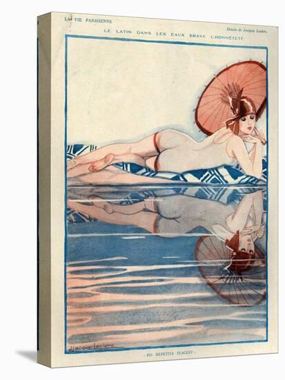 1920s France La Vie Parisienne Magazine Plate-null-Stretched Canvas