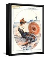 1920s France La Vie Parisienne Magazine Plate-null-Framed Stretched Canvas