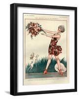 1920s France La Vie Parisienne Magazine Plate-null-Framed Giclee Print