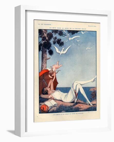 1920s France La Vie Parisienne Magazine Plate-null-Framed Giclee Print