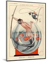 1920s France La Vie Parisienne Magazine Plate-null-Mounted Premium Giclee Print