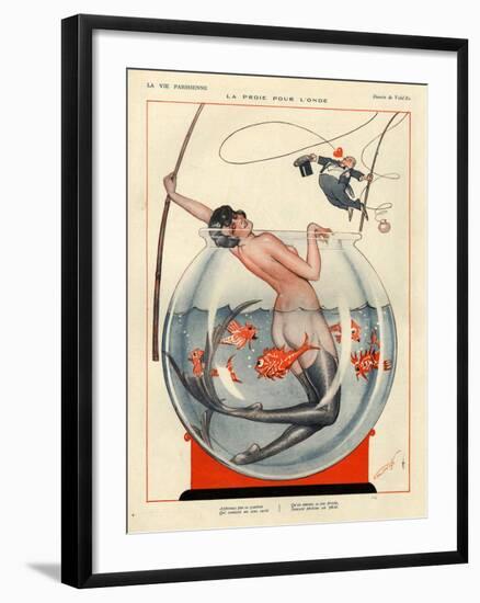 1920s France La Vie Parisienne Magazine Plate-null-Framed Giclee Print