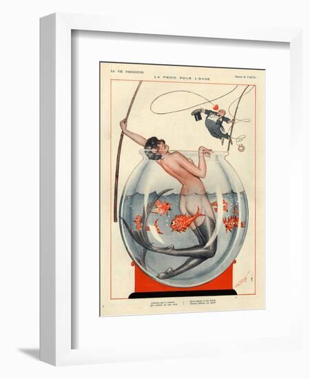 1920s France La Vie Parisienne Magazine Plate-null-Framed Giclee Print